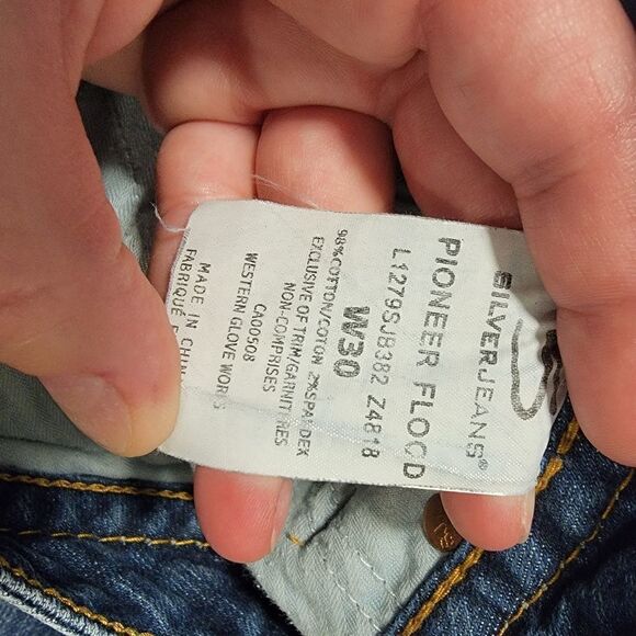 Silver Pioneer Flood Jeans Sz 30 - Picture 5 of 5